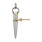 Spring Joint Caliper 4 inch / 100mm Spring Divider Caliper with Brass Fulcrum for Metalworking Geometry Drawing