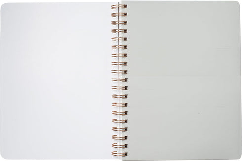 Fringe Studio Spiral Notebook Journal, Marble Split, Narrow Ruled, 192 Pages, Paperback Cover, 7.8" W x 9.75" H