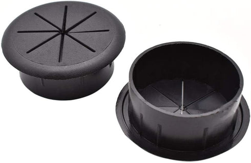 2 Inch (50mm) Flexible Desk Grommets, Wire Cord Hole Cover for Cable Management and Protection