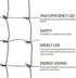 Outdoor,5ftx5ft 100LED HISHINY LED Red Christmas Net Lights Green Wire, Connectable Indoor Outdoor Bush Mesh Net Lights