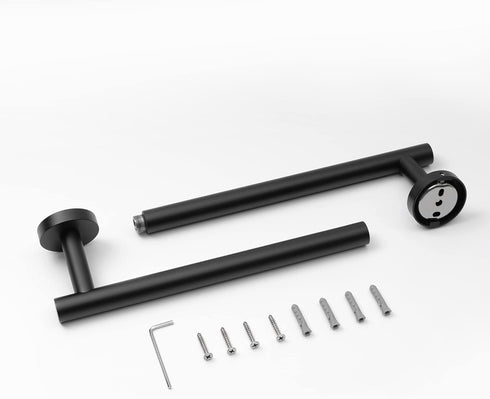 HITSLAM Matte Black 19.8 Inch Towel Bar for Bathroom, SUS304 Stainless Steel Bathroom Towel Rack Wall Mounted, Modern Home Decor Bath Towel Holder with Hardware Accessories by HITSLAM