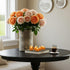 Pack 12, 1.5(W) 1.65(H), FURORA LIGHTING Orange Glitter LED Tealight Candles of Flameless Flickering Tealight Candles