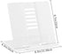 Book Stand Metal Desk Holder, Adjustable Cookbook Holder for Hands-Free Reading, Portable for Music, Textbooks, Recipes
