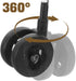 4Pcs Homoyoyo Baby Walker Wheels Stroller Wheels Replacement Stroller Caster Black PP Material Swivel Stem Quiet