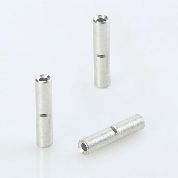100 PCS 26-22 Gauge Non-Insulated Butt Connectors, 26-22 AWG Butt Splice Connectors