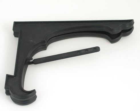 Black Plastic Easels with Locking Bar - Pack of 15 Pieces, 4"H for Displaying Items