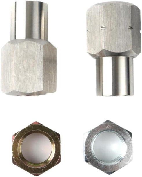oidshyta Set 7/8 Inch-18 4 Jam Nut And Weld Bung RH LH For Rod Ends Compatible With Off Road Link Suspension