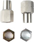 oidshyta Set 7/8 Inch-18 4 Jam Nut And Weld Bung RH LH For Rod Ends Compatible With Off Road Link Suspension