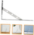 jojofuny Solid Thick Stainless Steel Type Shelf Holder Heavy Duty Wall Mounted Bracket Support for DIY Floating Shelves