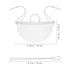 20 Veemoon PCS Clear Mouths Masks,Anti-Fog Mouth Shield Plastic Chef Masks with Chin Rests for Restaurant Catering