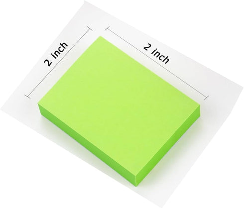 Sticky Notes, 2x2 inch, Bright Colors, 24 Pads/Pack, 60 Sheets/Pad, Total 1440 Sheets