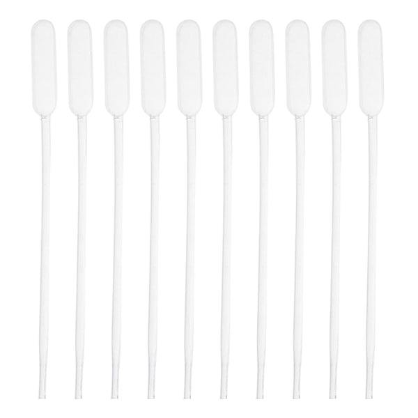 YOKIVE 100 Pcs Lab Dropper Pipette with Tapered Tip | 0.5ML Clear White for Liquid Transfer, Great for Chemistry