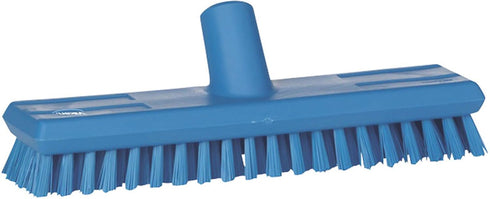 Vikan 70413 Deck Scrub Brush, 10-3/4"L, Stiff, Blue