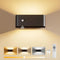 PopoIron Motion Sensor Wall Sconce Indoor with Remote Control 3 Colors Wireless