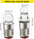 E5 Bulb 12V E5 E5.5 Bulb Lights(Pack 4) Ruiandsion LED White Screw Base LED Upgrade for Modle Train
