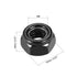 uxcell M8 x 1.25mm Hex Lock Nuts - 20Pcs Carbon Steel Nylon Insert Self-Locking Fasteners (Black)