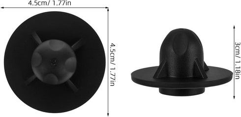8pcs 14mm Homoyoyo Outdoor Folding Chair Foot Caps Non-Slip Chair Leg Protectors Furniture Pads for Camping Beach Black
