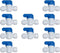 Malida Water Purifier Shut Off Ball Valve, 1/4inch OD Tube Quick Push to Connect Fitting, 10pcs