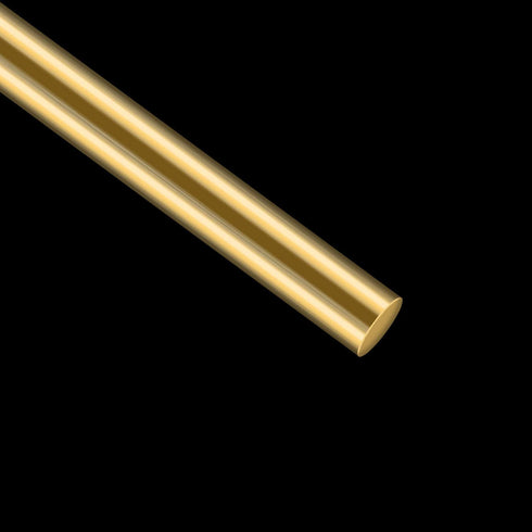 Favordrory 3/8 Inch Brass Round Rod, 1PCS Lathe Bar Stock, 14 Inches in Length, 3/8 Inch Diameter