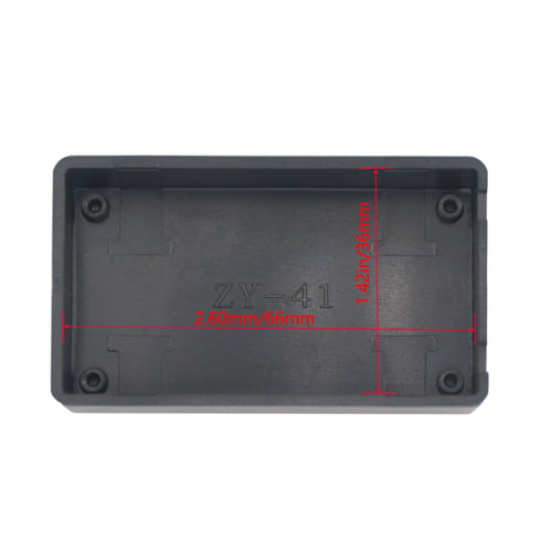 Zulkit 5Pcs ABS Plastic Project Boxes, Electrical Project Case Power Junction Box Black 2.8 x 1.7 x 0.91 Inch