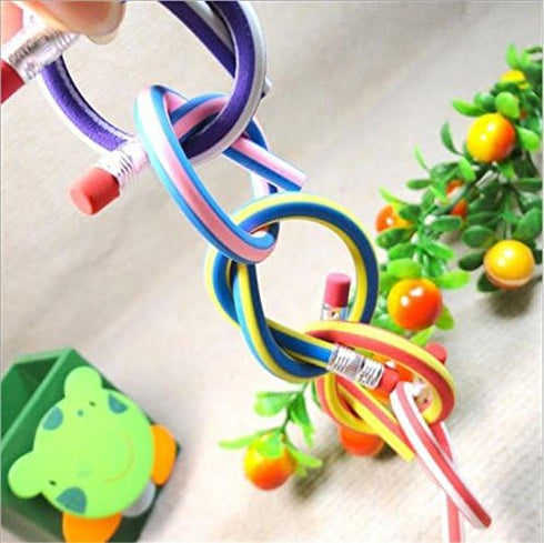 Haawooky 35 Pieces Flexible Soft Pencil Magic Bend Pencils for Kids School Fun Equipment