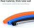 Quickun Pneumatic Tubing 1/4" Tube OD PU Polyurethane Air Hose Line for Fluid Transfer, Orange 32.8ft