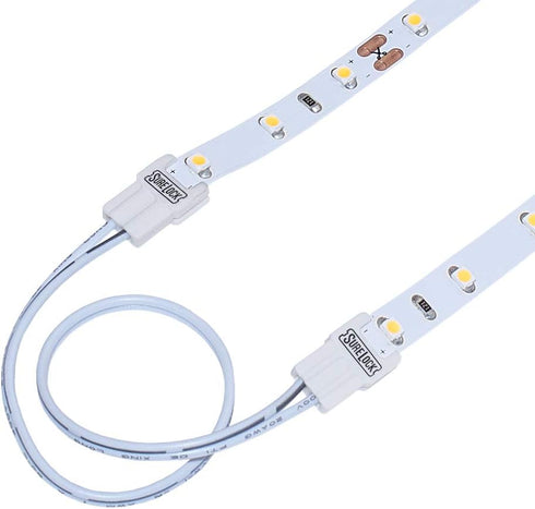 Armacost Lighting SureLock 560724 White LED Tape Light Wire Lead Connector 5 Pack. 560724 by Armacost Lighting