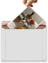 Rigid Mailers 30 Pack | 9.5 x 12.5 inches | White Self Seal Stay Flat | Bulk Cardboard Kraft No Bend Mailers