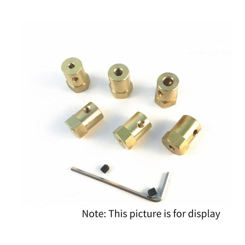 CHANCS 2 Pieces 2mm Motor Flexible Coupling Coupler Connector for Car Wheels Tires Shaft Accessories