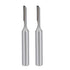 uxcell Router Bit 1/4" Shank, 1/8" Cutting Dia Single Straight Flute Carbide Tool for Woodworking, 2 Pcs