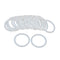 X AUTOHAUX Silicone O-Rings, VMQ Seal Gasket 42mm OD 34mm ID 4mm Width for Compressor Valves Pipe Repair, Pack of 20