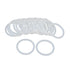 X AUTOHAUX Silicone O-Rings, VMQ Seal Gasket 42mm OD 34mm ID 4mm Width for Compressor Valves Pipe Repair, Pack of 20