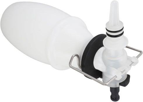 Miriam Song 500ml Milk Sampling Bottle - PP Easy Cleaning Dairy Sampling Container with Stainless Steel Clip