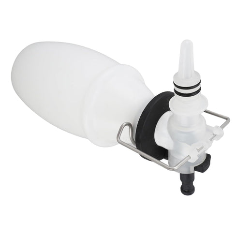 500ml Milk Sampling Bottle PP Easy Cleaning Milk Sampling Valve Bottle with Stainless Steel Clip
