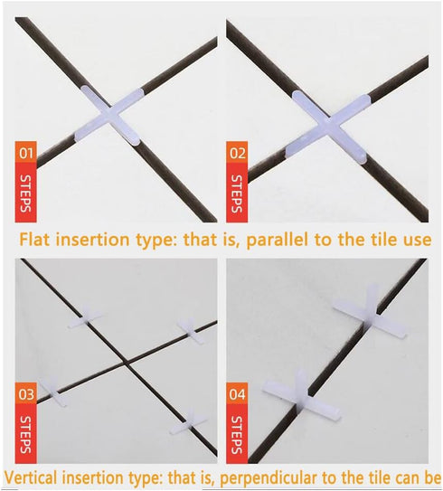 2000 Pack Tile Spacers 1/12'' 2mm Gaps, Ceramic Wall Floor Tile Spacer for Tiling Positioning Clip