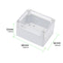 68x58x33mm ABS Plastic Junction Box, Waterproof IP65 Electrical Enclosure Box Universal Project Connection Box with PC Transparent Clear Cover 2.7x2.3x1.3 inch(68 x58 x33 mm)