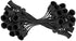 50FT C9 E17 12" C9 Set Light String Christmas Stringer, Light Sockets Spacing, Stringer Black Outdoor String Light