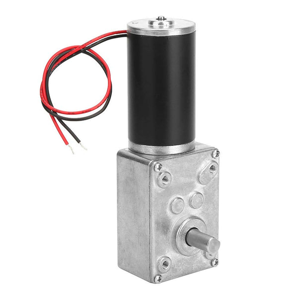 FTVOGUE 24V 10rpm Worm Gear Motor, Speed Reduce Electric Motor for DIY Robot Rotating Table