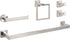 NearMoon 5 Pieces Bathroom Hardware Set 304 Stainless Steel, Square Towel Rack