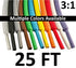 Electriduct 3/4" Heat Shrink Tubing, 25 Feet, 3:1 Ratio Shrinkable Tube Cable Sleeve (White)