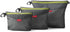 Pack of 3 Water-Resistant Zipper Pouch Set, Mesh Storage Bags for Travel, Office (Gray)