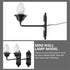 1:12 5pcs Set, Yardwe Miniature Scene Lights - Vintage DIY Scale LED Wall Sconces, Outdoor & Indoor Use