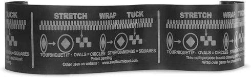 2 Pack SWAT-T Tourniquet Black by Safeguard Medical, Emergency Equipment for Massive Hemorrhage Control, Made in the