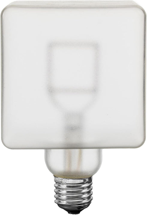 Bulb Bulb, E26 5W (50 2700K LED Cube Light, Unique Edison with Square Filament, Large Decorative Lamp, String