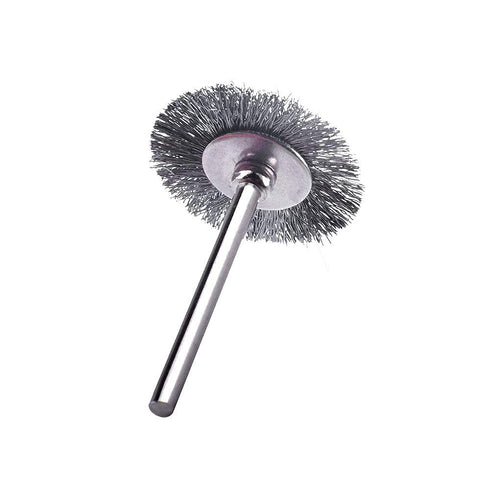 15 Pcs T Shape Stainless Steel Wire Brushes, 1/8'' Mandrel Polishing Wheel for Dremel Rotary Tool