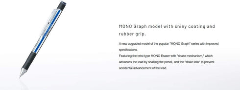 Tombow Mechanical Pencil, 0.5mm Graph Grip, Mono Color (DPA-141A)
