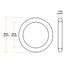 uxcell Nitrile Rubber O-Rings, 8mm OD 6mm ID 1mm Width, Metric Sealing Gasket for Automotive, Pack of 50