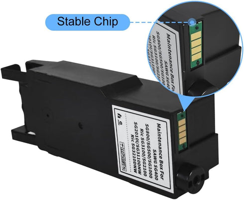 Waste Ink Maintenance Cartridge for SAWGRASS SG400 SG800 SG500 SG1000 Ricoh GC41 Printer (Waste Ink Tank)
