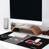 Gaming Mouse Pad, Extended Keyboard Mouse Mat, Large PC Laptop Game Pad with Anti-slip Rubber Base