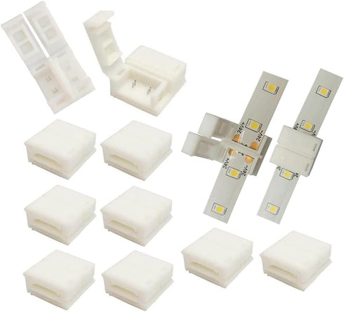 D DrNeeko LED Strip Solderless Connector Adaptor for Waterproof Single Color Led Strip with